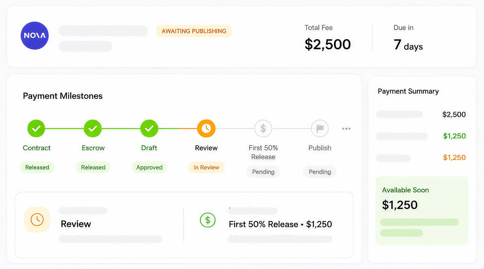 Track every payment milestone in InfluPay
